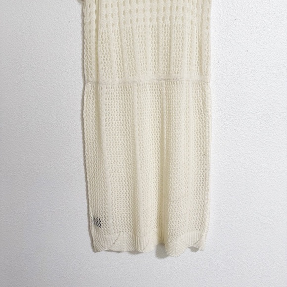 NEW POL Open Knit Crochet Tank Dress Swim Cover - Picture 7 of 14